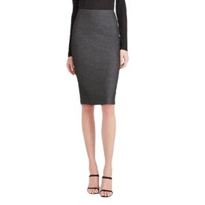 Philosophy heather grey mid length pencil skirt size 8
